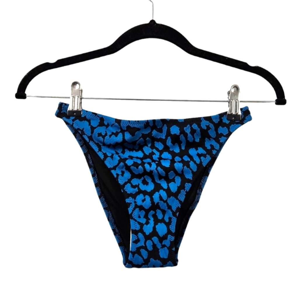 NWT Solid & Striped The Tati Leopard Print Bikini Bottom Size S